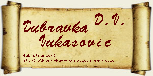 Dubravka Vukasović vizit kartica